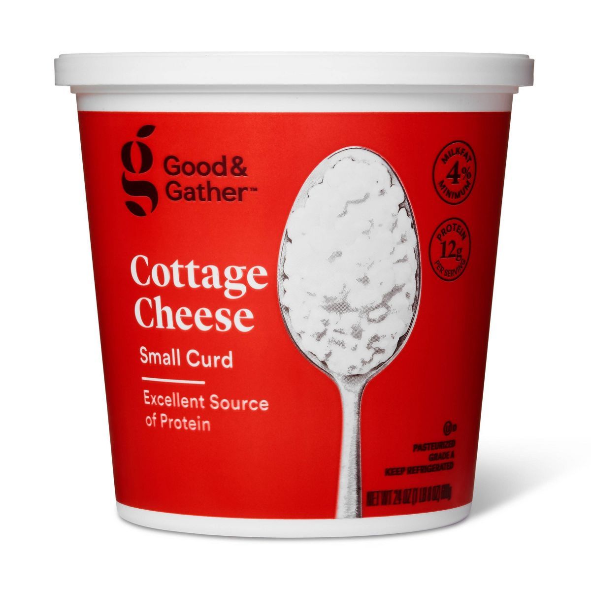 4% Milkfat Small Curd Cottage Cheese - 24oz - Good & Gather™ | Target