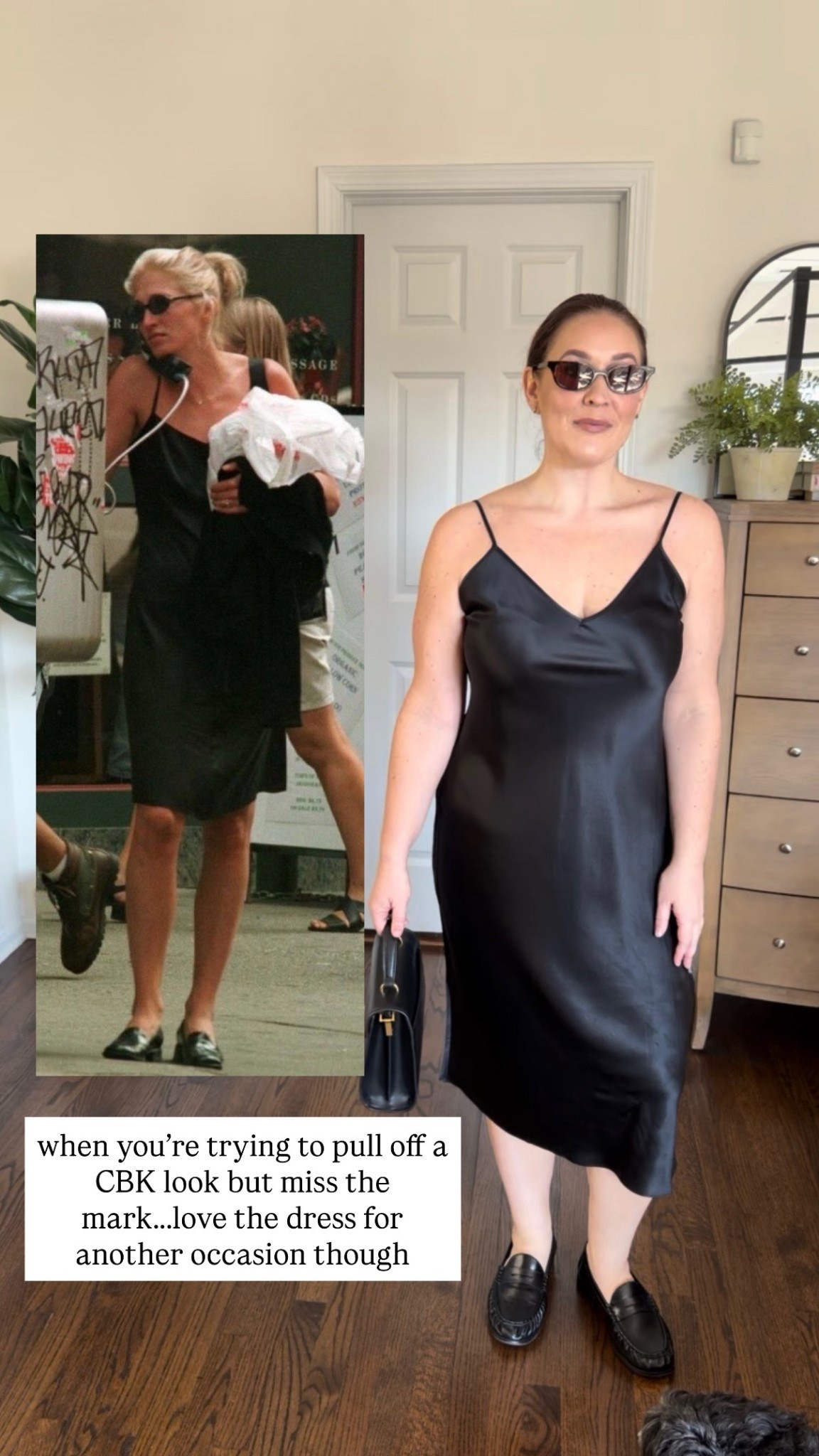Recreating a Carolyn Bessette Kennedy look on a size 12. Not my favorite combo with the loafers but love all the pieces individually!

Black silk Dress- Large


#LTKMidsize #LTKootd #LTKOver40
