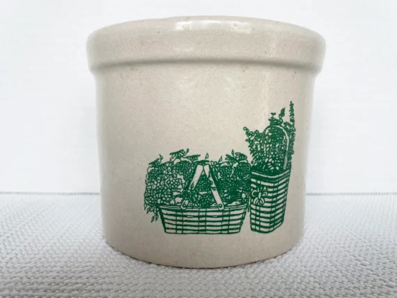 Vintage RRP Co. Pottery Roseville Ohio Crock With Green | Etsy | Etsy (US)