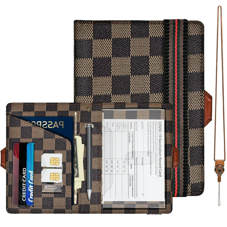Passport Cover and Vaccine Card Holder, Sim Card Holder Travel Wallet Louis Vuitton Dupe Dhgate | Walmart (US)