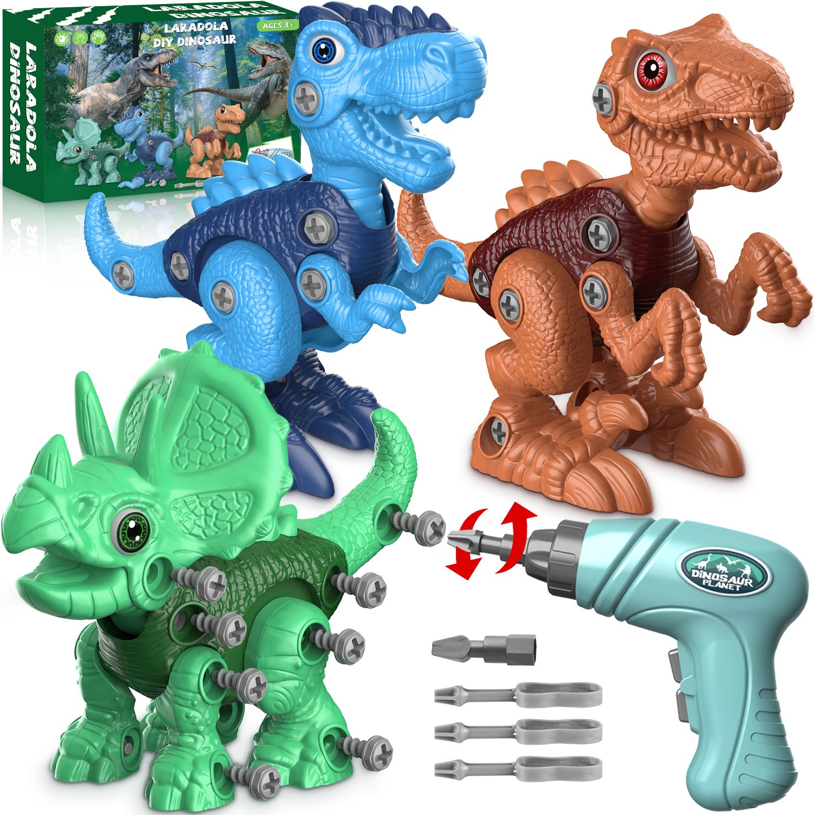 Dinosaur Toys for 3 4 5 6 7 Year Old Boys, Take Apart Dinosaur Toys for Kids 3-5 5-7 STEM Constru... | Walmart (US)