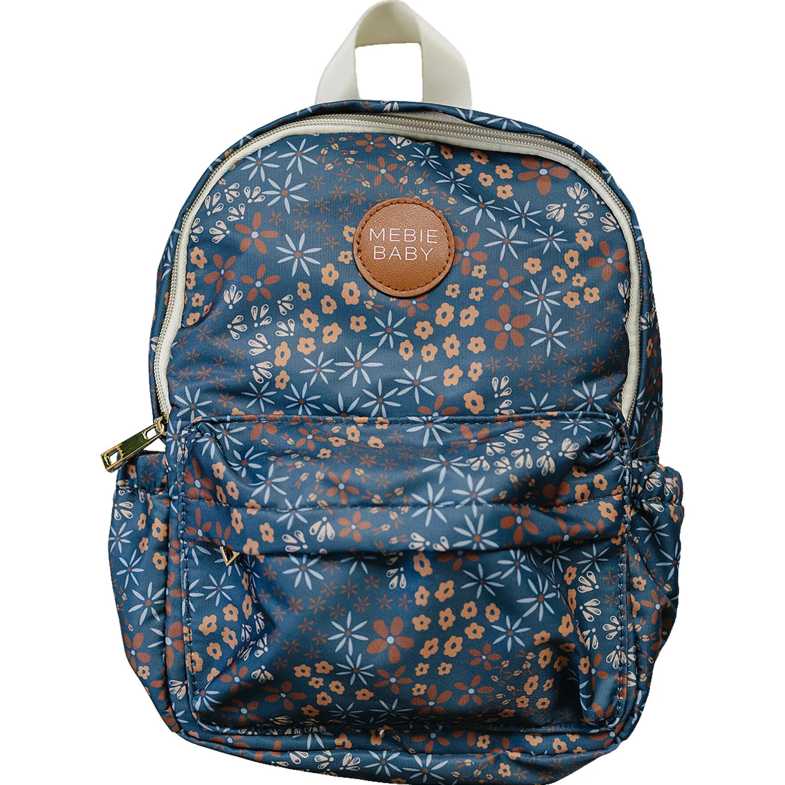 Navy Floral Mini Backpack | Mebie Baby