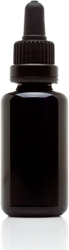 Infinity Jars 30 Ml (1 fl oz) Black Ultraviolet Glass Bottle w/Glass Eye Dropper | Amazon (US)