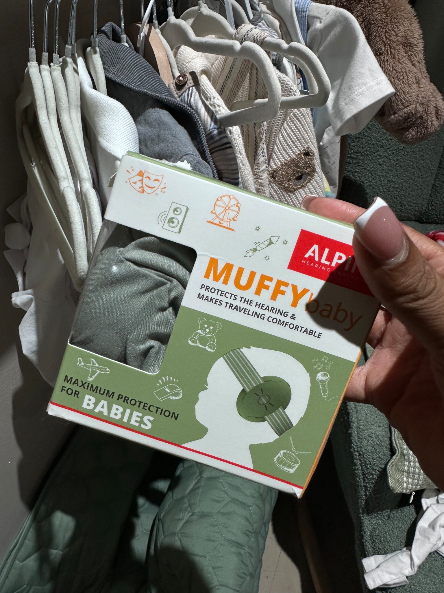 Protecting his ear from loud sounds. We used these at a few church services and he slept soundly. #babyfinds 

#LTKBaby #LTKKids #LTKBump