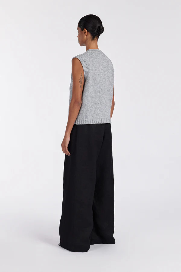 FOSTER SILVER MARLE KNIT VEST | DISSH
