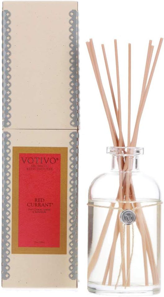 Votivo Reed Diffuser Flameless Home Décor Air Freshener-Red Currant | Amazon (US)