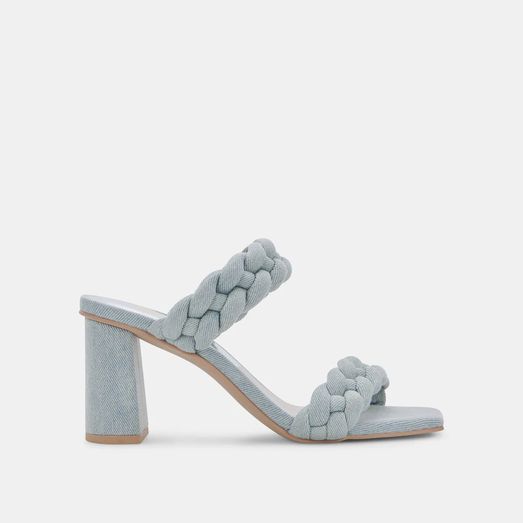PAILY HEELS LIGHT BLUE DENIM | DolceVita.com