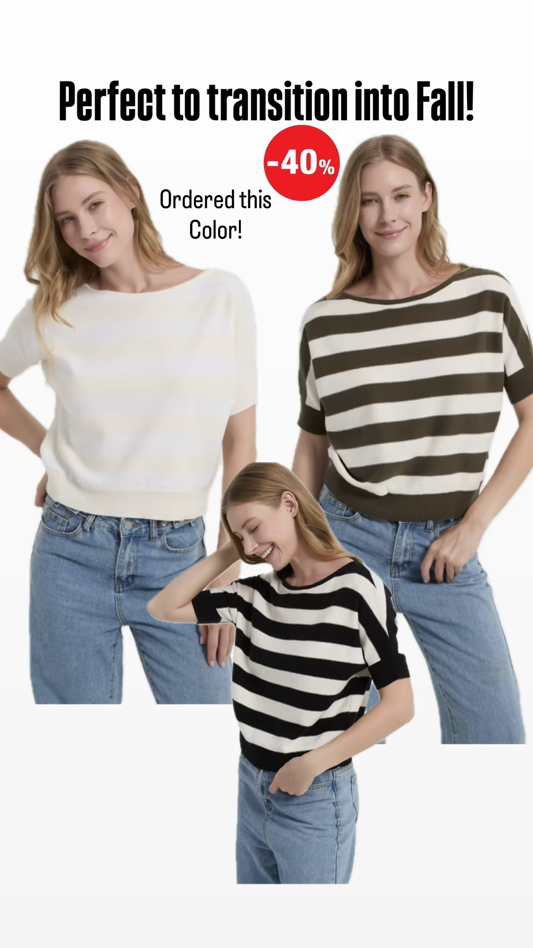 This new striped top looks so cozy and will transition perfectly into fall! Snag it while it’s 40% off!

#LTKootd #LTKOver40 #LTKSaleAlert