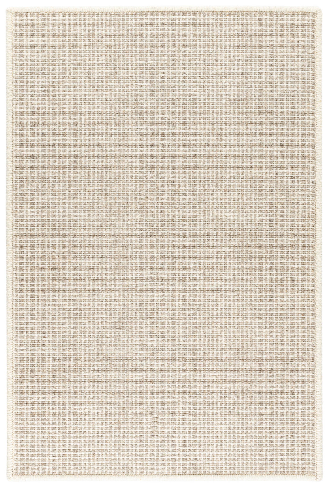 Checkers Natural Woven Wool Custom Rug | Annie Selke