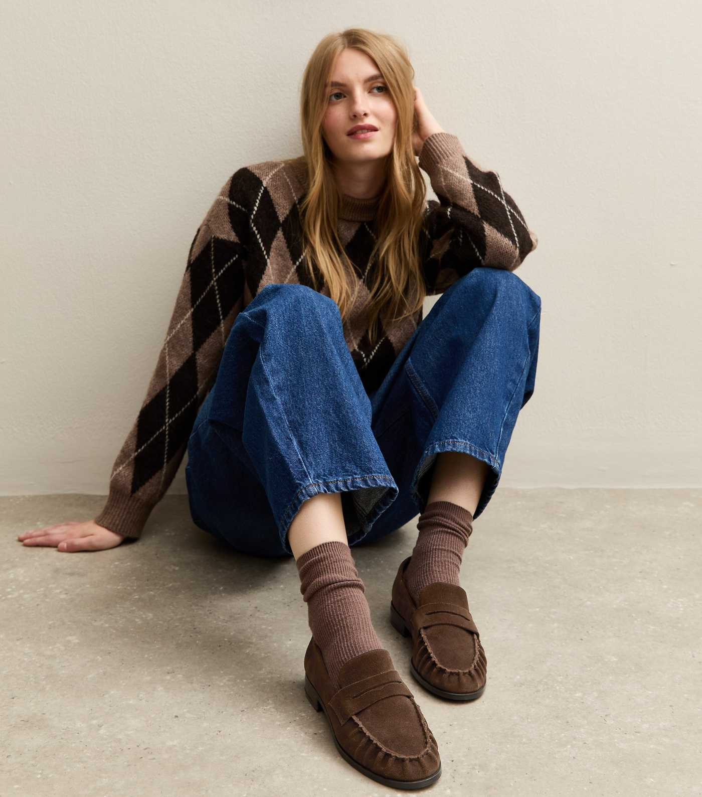 Brown Suede Almond Toe Loafers | New Look | New Look (UK)