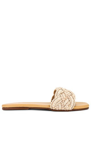 Pansy Slide Sandal in Natural | Revolve Clothing (Global)