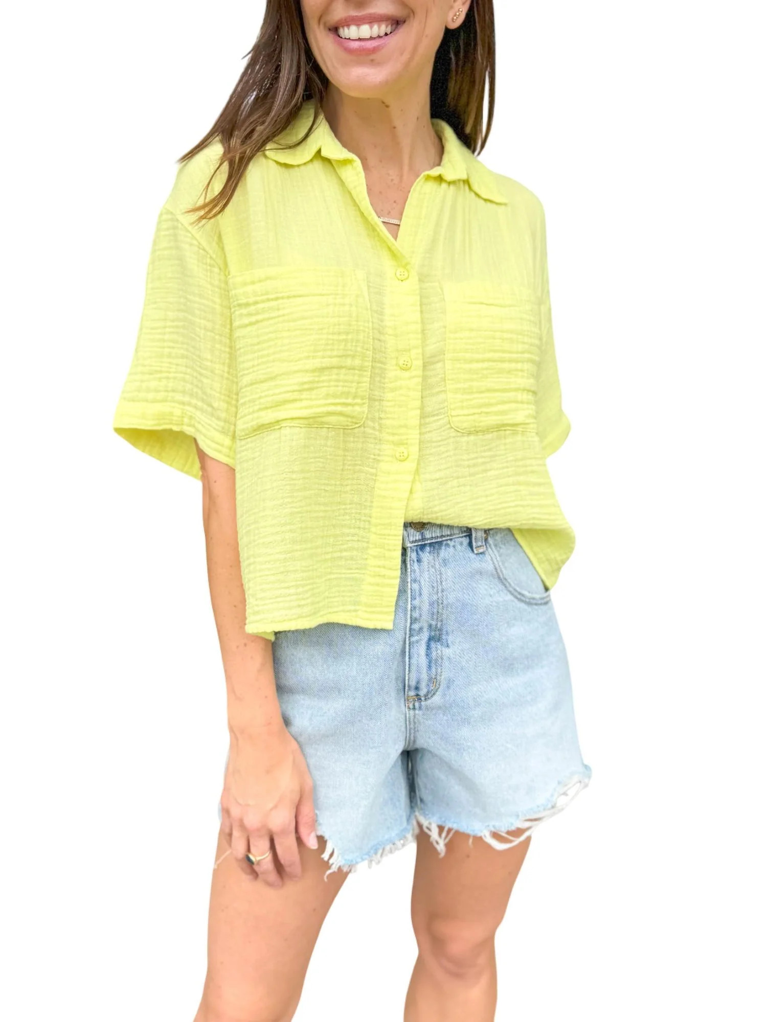 Adina Top In Sunshine | Shop Simon