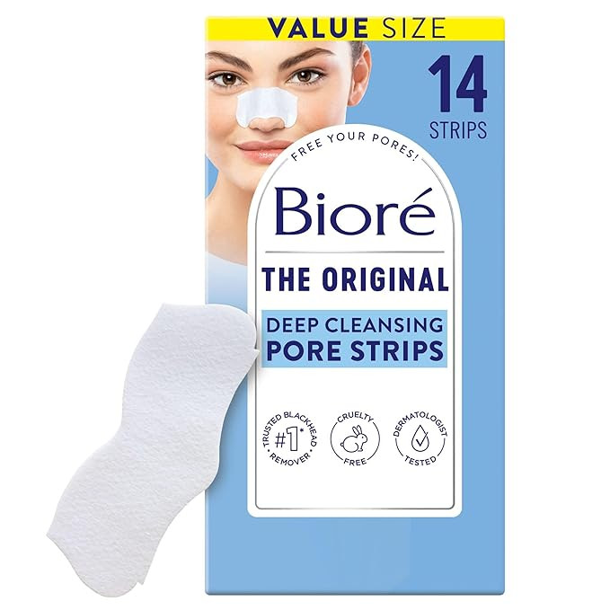 Bioré Original Blackhead Remover Strips, Deep Cleansing Nose Strips With Instant Pore Unclogging... | Amazon (US)