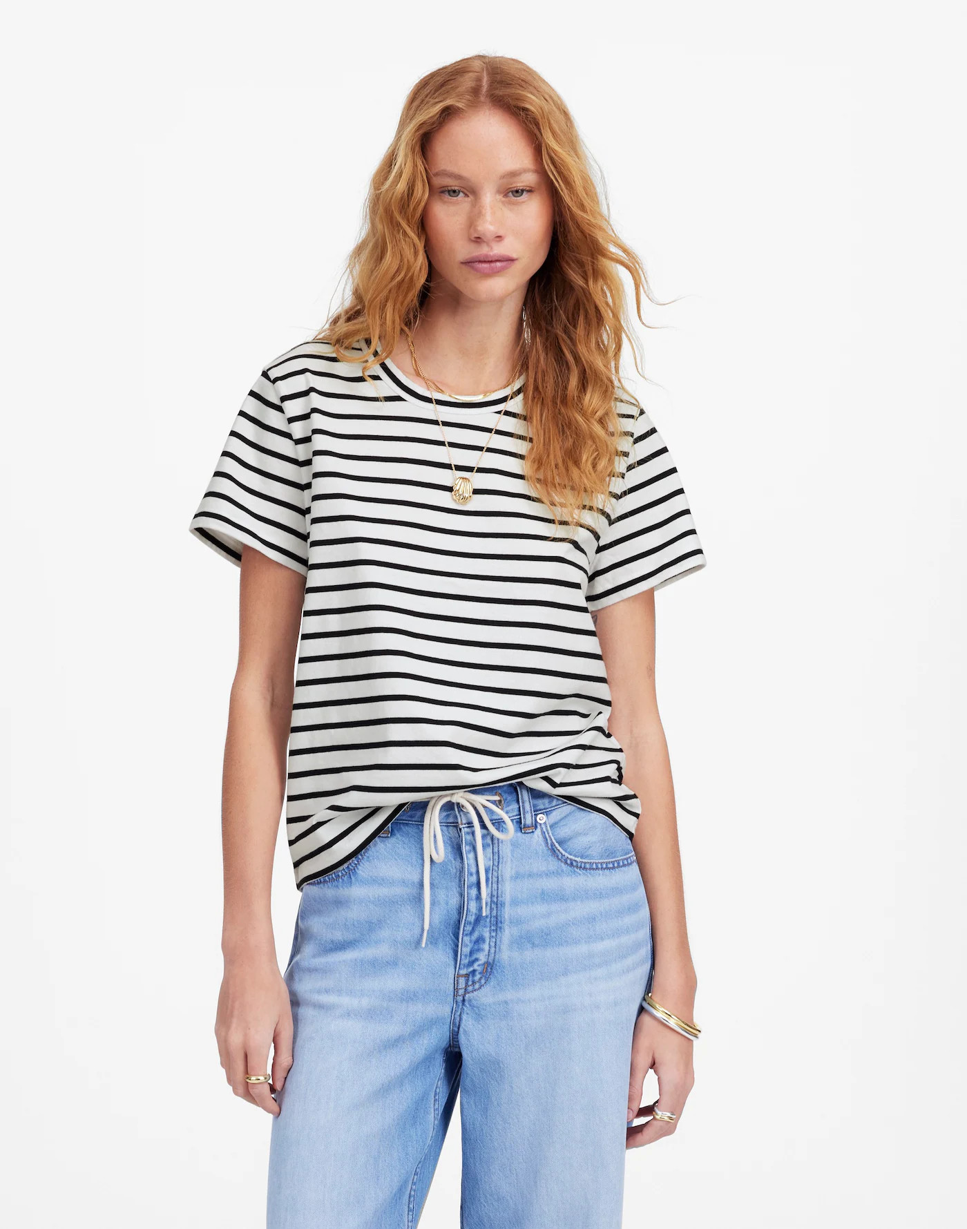 Cotton Perfect Crewneck Tee | Madewell | Madewell