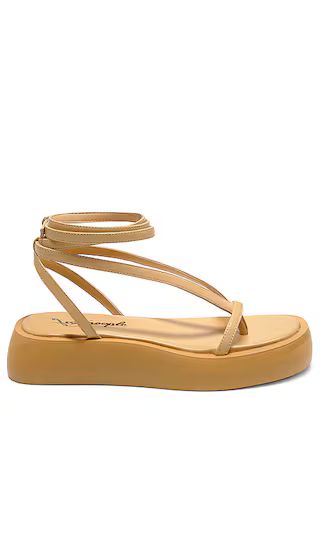 Winnie Wrap Platform Sandal in Vachetta | Revolve Clothing (Global)