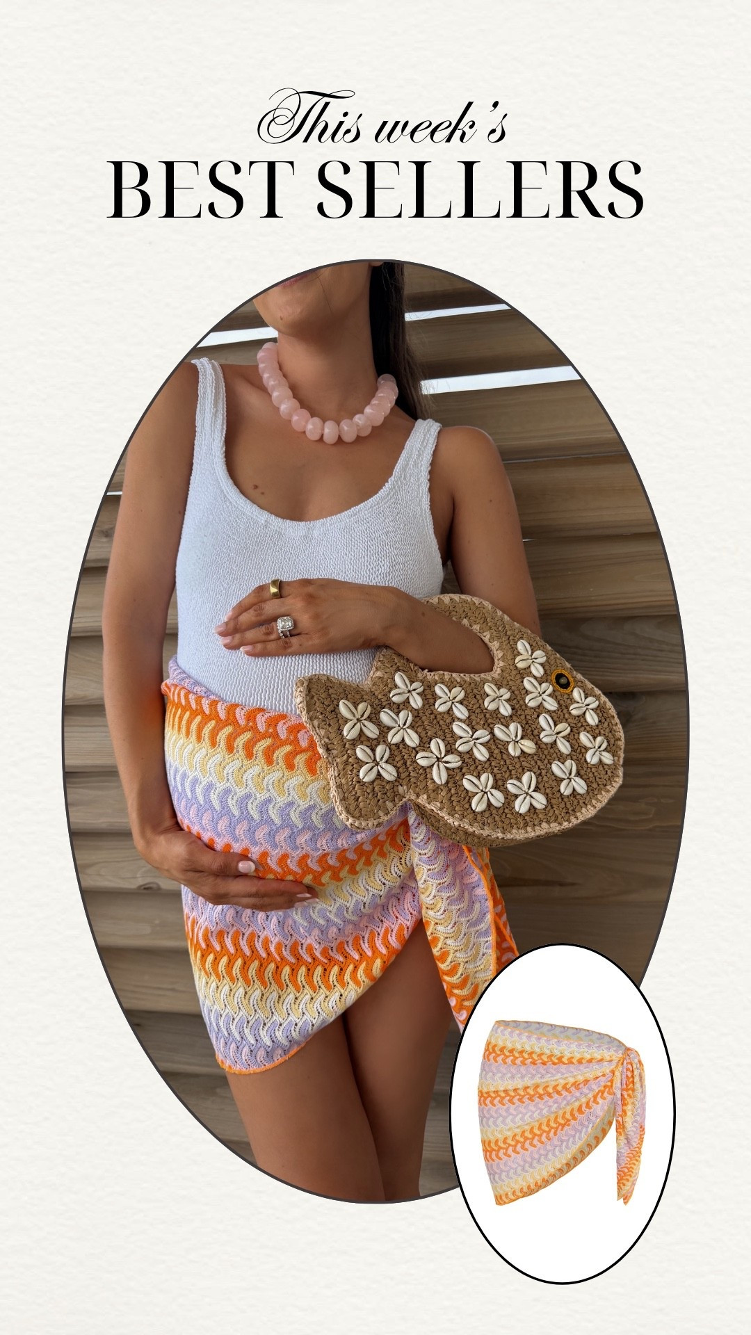 Today’s beach look 37 weeks pregnant! This sarong from Amazon was a weekly best seller!! I also love this swimsuit because it is one sizes fits all 🤍

#LTKootd #LTKBump #LTKSwim
