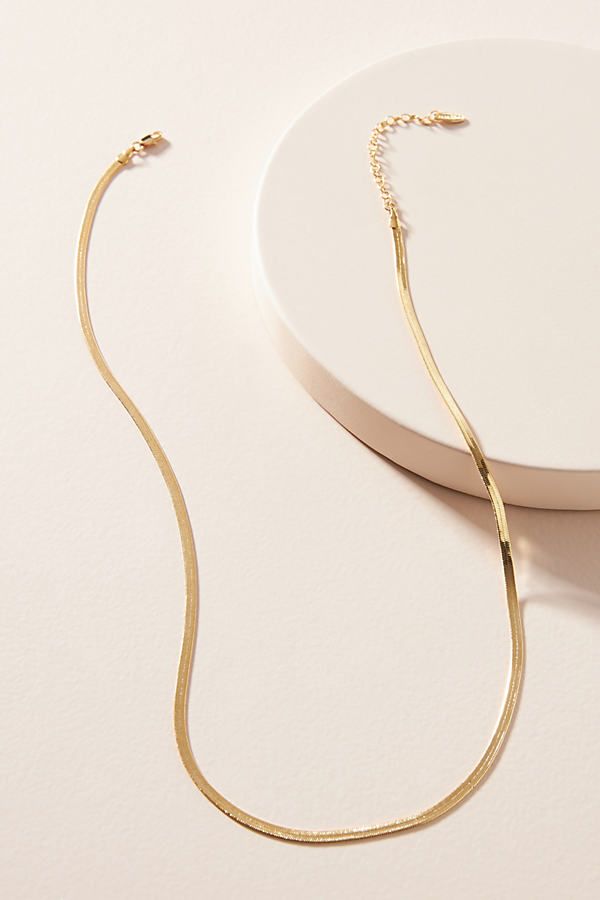 Pandora Snake Chain Necklace By Serefina in Gold | Anthropologie (US)