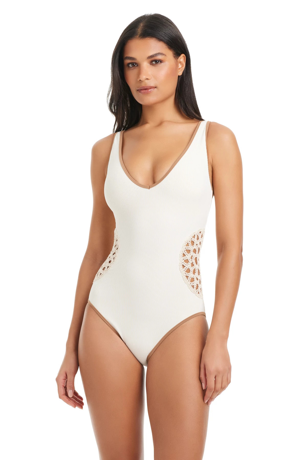 Crochet Cutout One Piece Swimsuit | Everything But Water