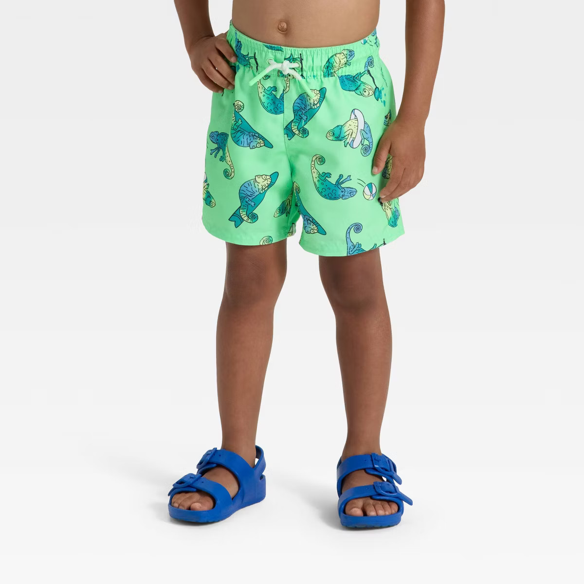 Toddler Boys' Ombre Chameleon Swim Shorts - Cat & Jack™ Green | Target