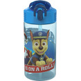 Zak Designs 16oz Paw Patrol Kids Straw Water Bottle, Durable Plastic Park Bottle with Easy-Open L... | Walmart (US)