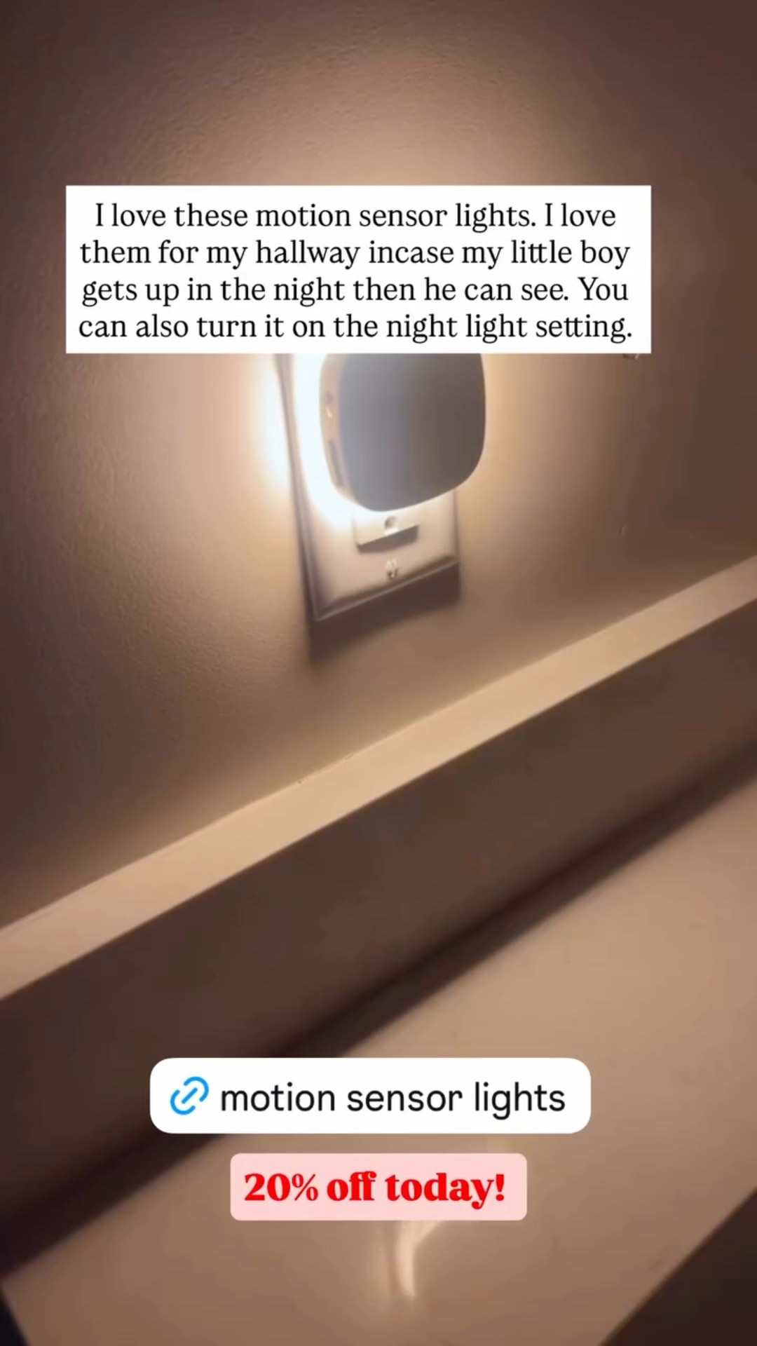 I love these motion sensor lights. I love them for my hallway incase my little boy gets up in the night then he can see. You can also turn it on the night light setting. 20% off today!

#LTKHome #LTKSaleAlert #LTKmomlife