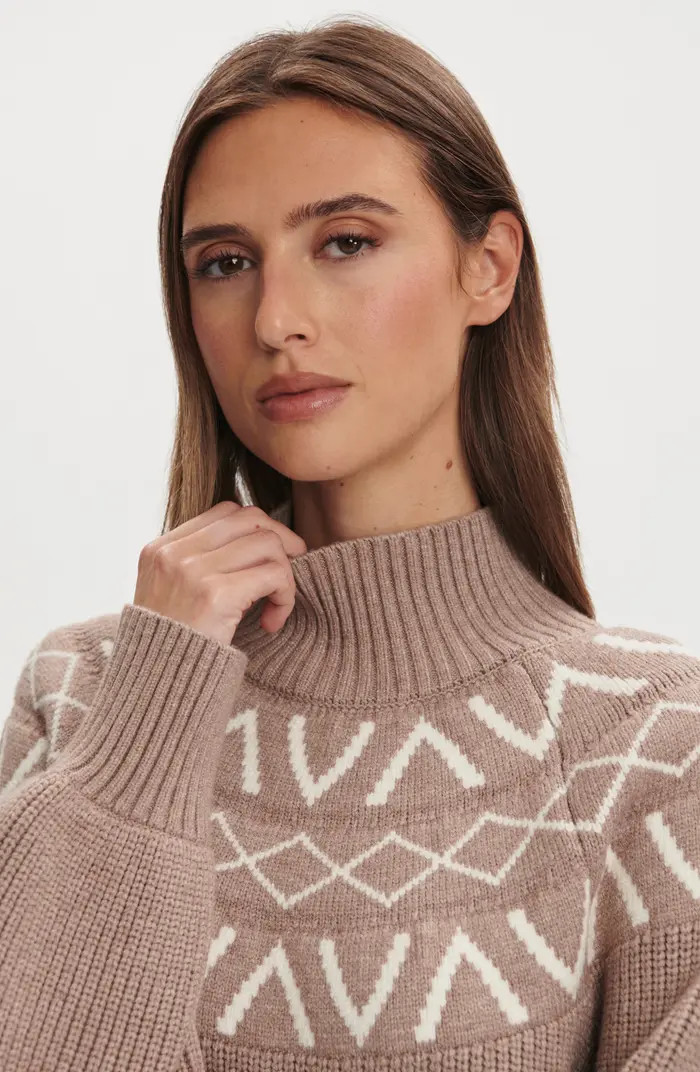 Marcie Fair Isle Mock Neck Sweater | Nordstrom