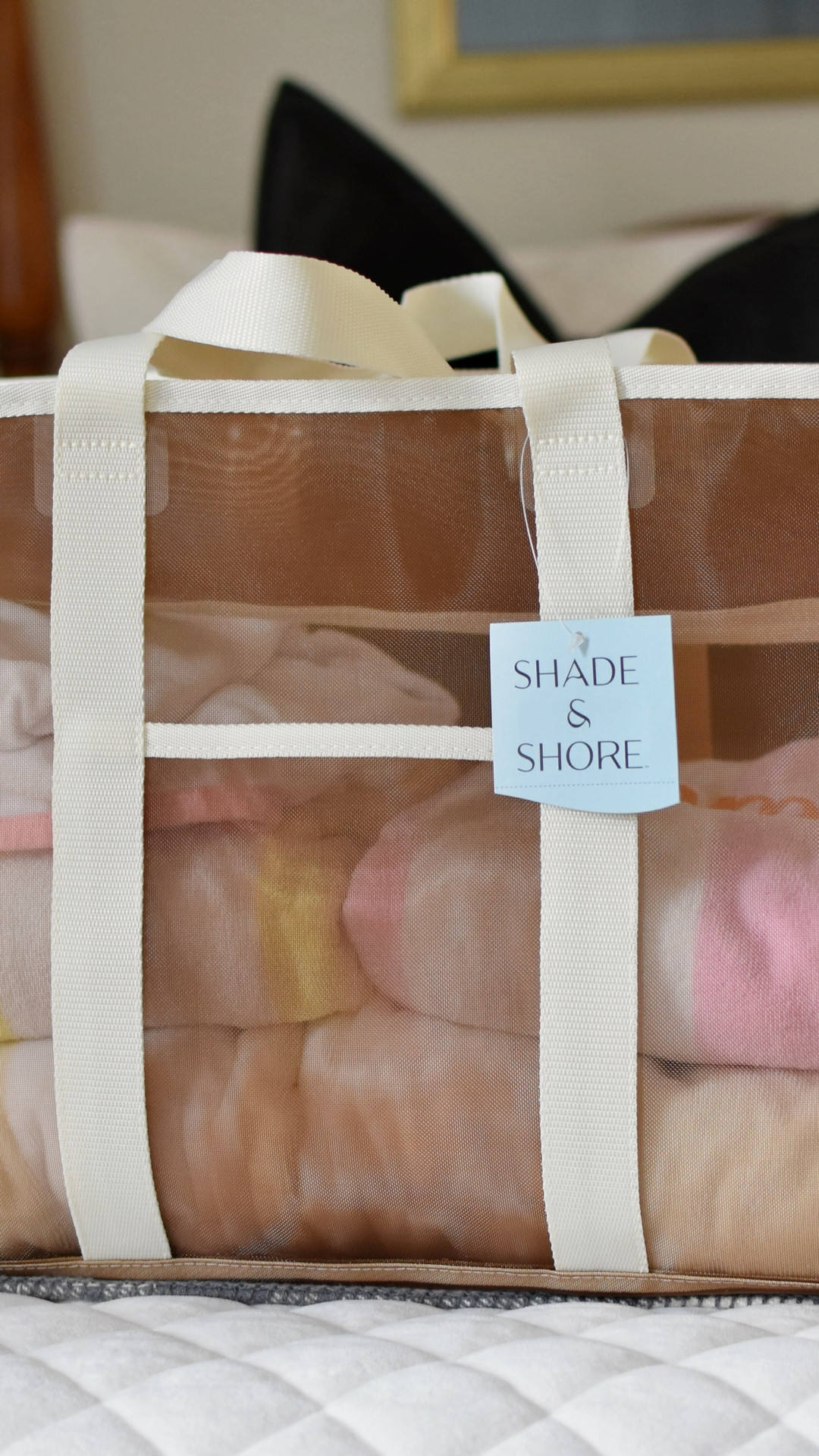 A mesh duffle for all of those beach towels! Could fit up to 8! 🏖️ 

#LTKSwim #LTKmomlife #LTKTravel