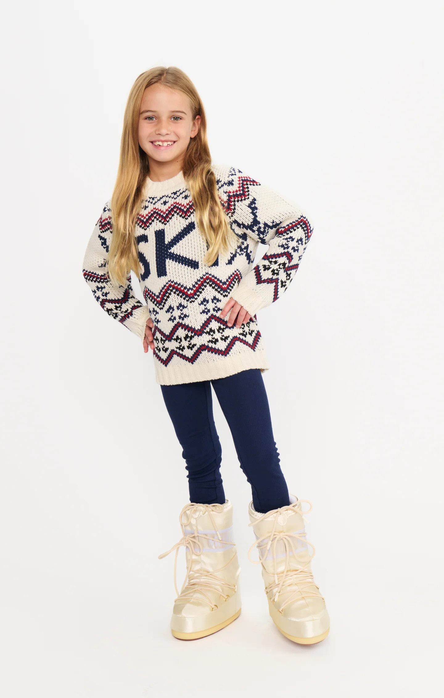 Mini Ski In Sweater ~ Cream Ski Knit | Show Me Your Mumu