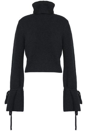 Ribbed merino wool-blend turtleneck sweater | The Outnet US