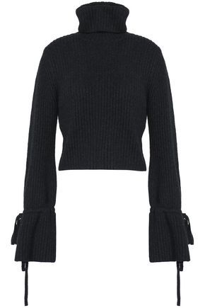 Ribbed merino wool-blend turtleneck sweater | The Outnet US