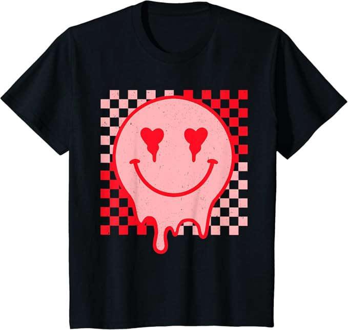 Retro Groovy Valentines Day Hippie Heart Funny Matching T-Shirt | Amazon (US)