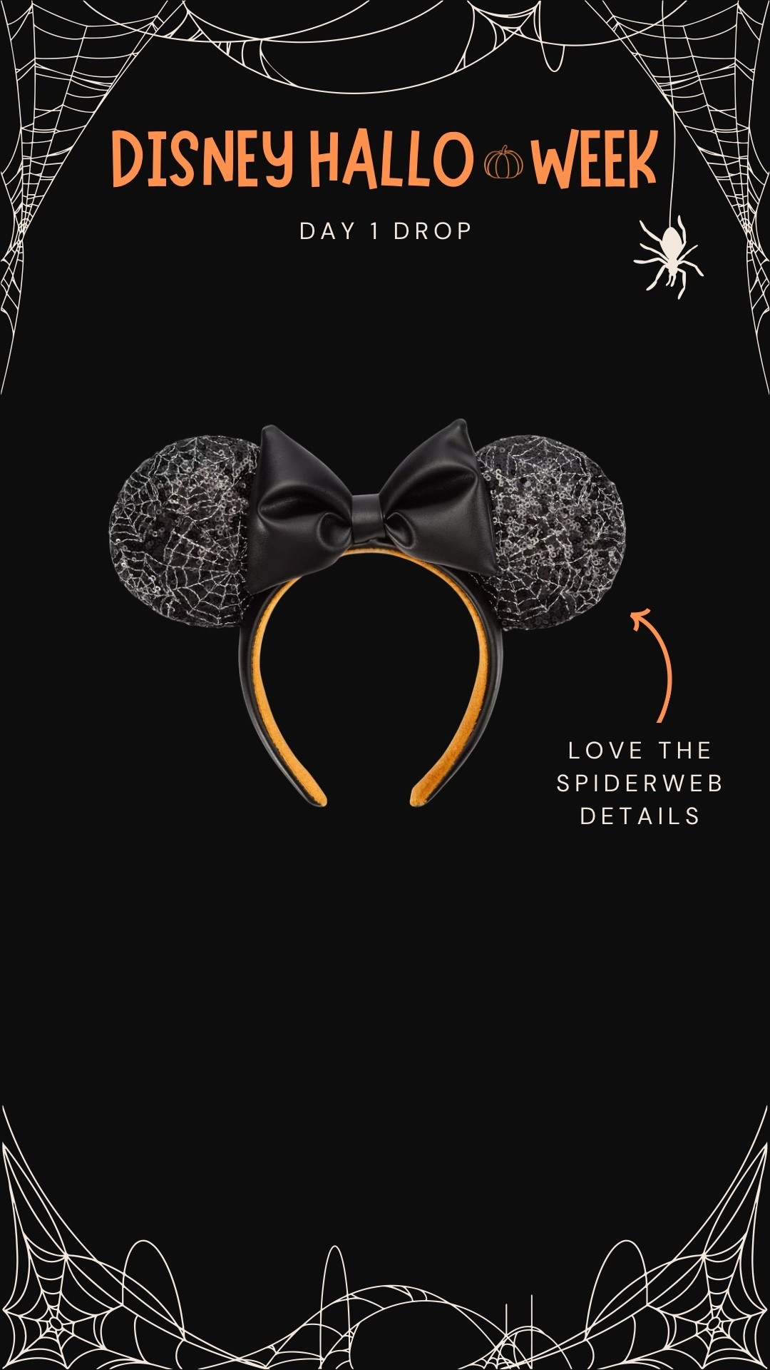 Minnie Mouse spiderweb ears 

#LTKStyleTip #LTKFindsUnder50 #LTKSeasonal