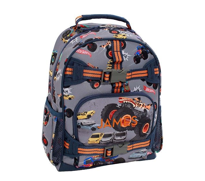 Mackenzie Hot Wheels™ Monster Trucks Backpacks | Pottery Barn Kids