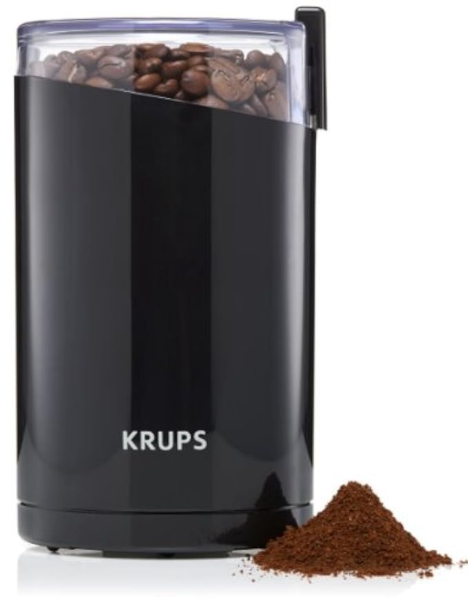 KRUPS F203 Electric Spice and Coffee Grinder with Stainless Steel Blades, 3-Ounce, Black | Amazon (US)