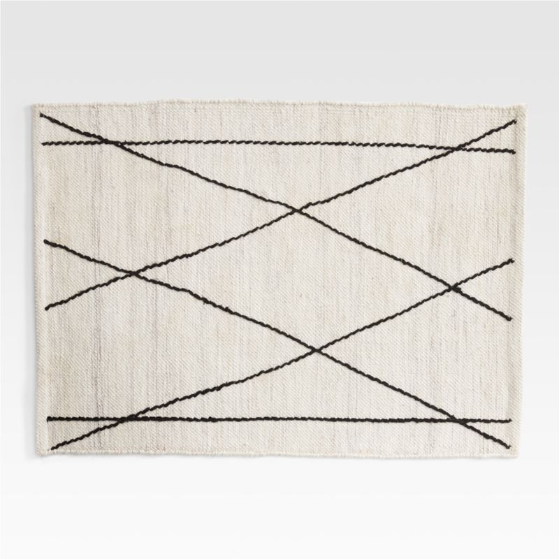 Phidia Beige Geometric Indoor/Outdoor Rug 2'x3' + Reviews | Crate & Barrel | Crate & Barrel
