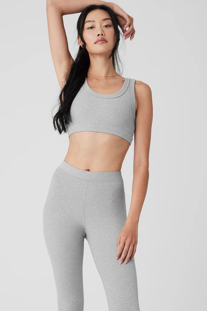 Wellness Bra - Athletic Heather Grey | Alo Yoga