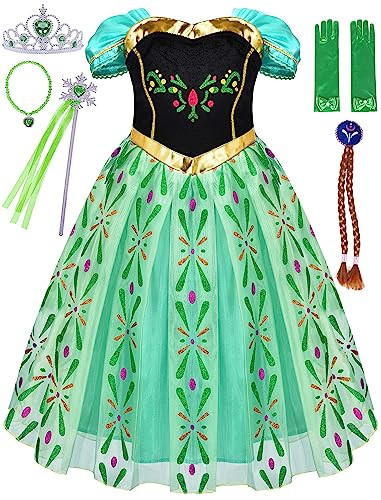 Avady Princess Costumes for Girls Birthday Party Halloween Cosplay Christmas Dress Up | Amazon (US)