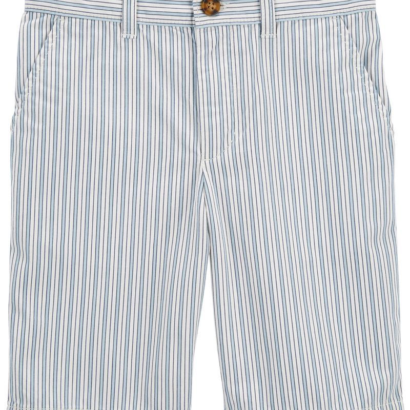 Kid Striped Flat-Front Shorts | Carter's
