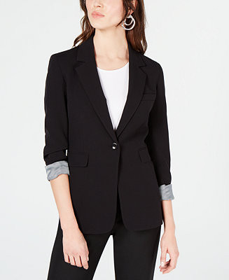 Women's One-Button Notch-Collar Blazer, Created for Macy's | Macy's