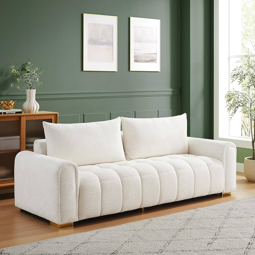 Sofá biplaza de 87 pulgadas, cómodo sofá de sala de estar, sofá de apartamento fácil de inst... | Amazon (US)