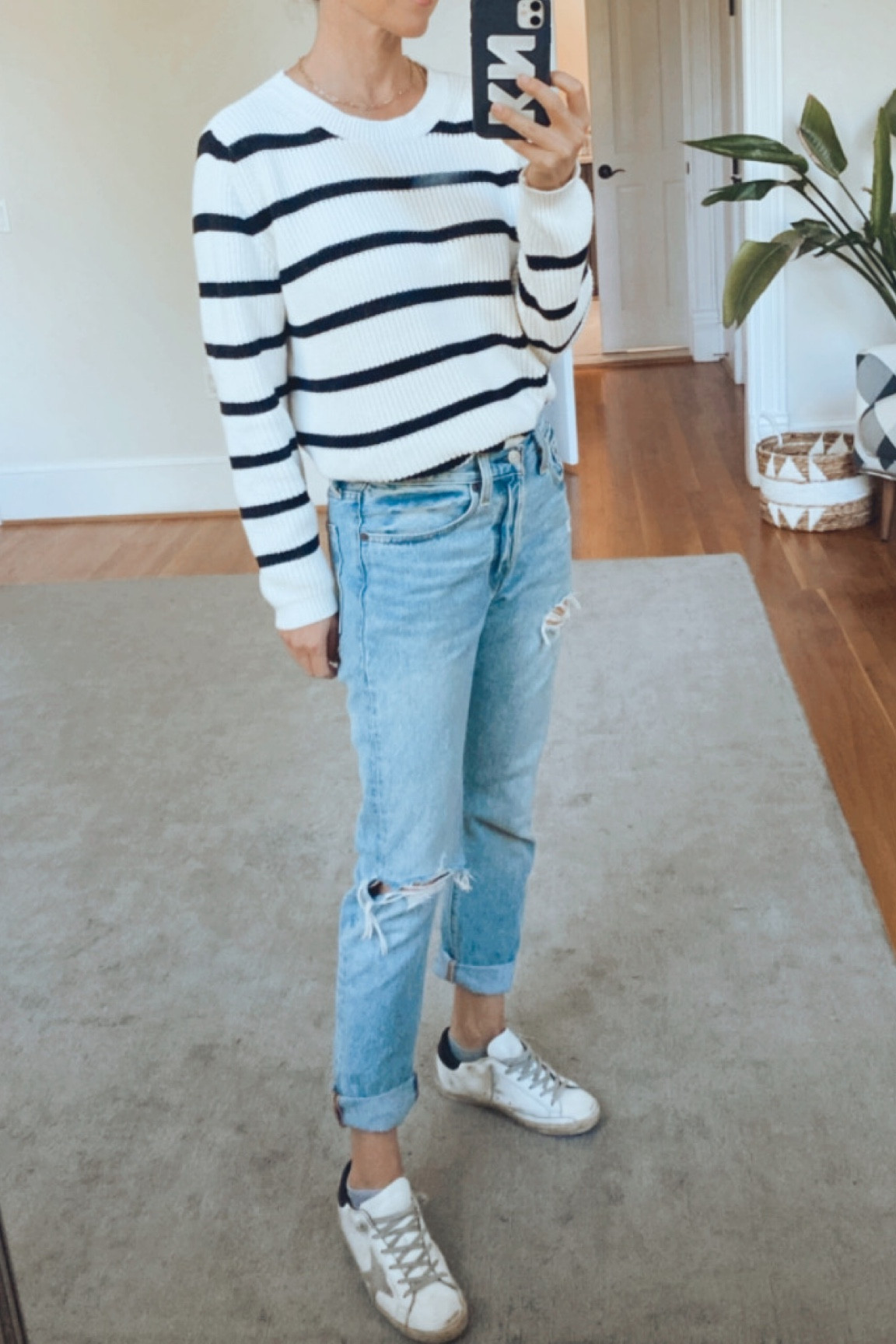 End of summer outfits, striped sweaters, quiet luxury, easy fall look, transition outfits, amazon finds 

#LTKSeasonal #LTKunder100