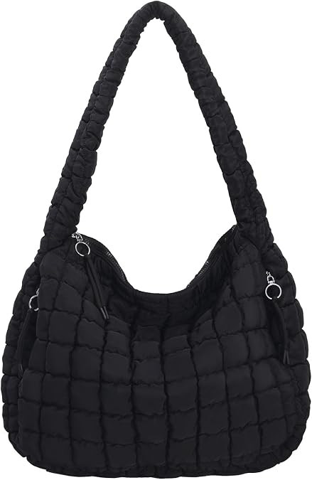 PRAGARI Puffer Tote Bag for Women Large Quilted Carryall Bag Soft Puffy Crossbody Lightweight Sho... | Amazon (US)