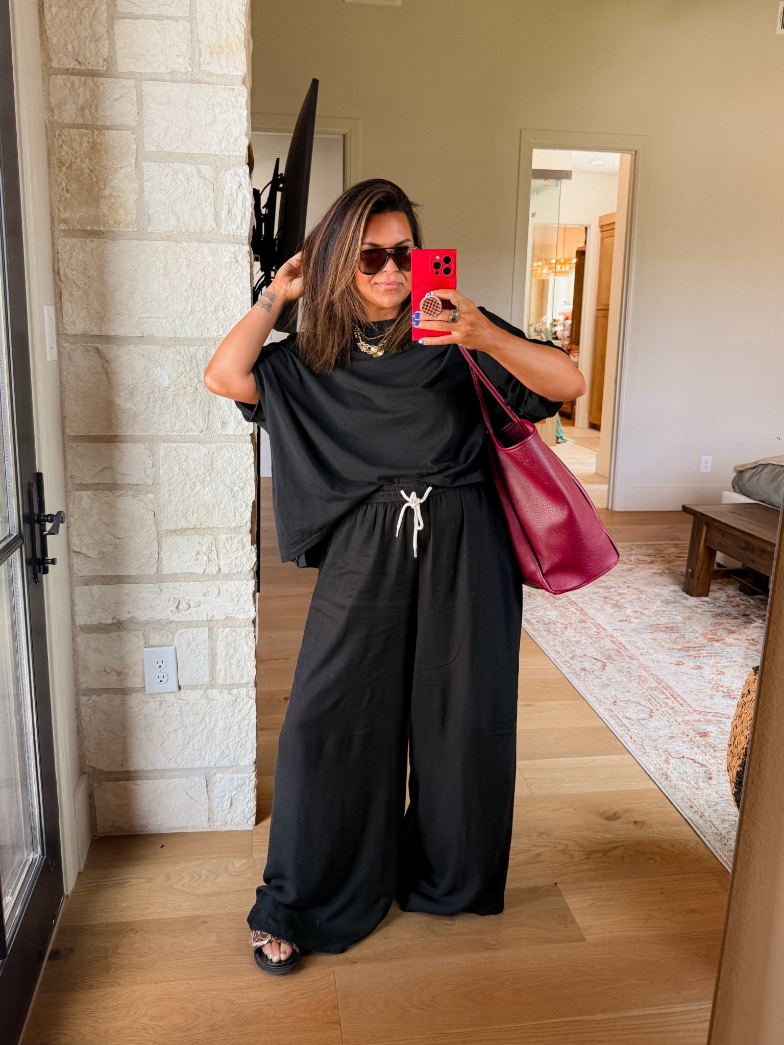 Marination Day Outfit. 
Tanning mousse on so all black it is!
Shirt: XL
Pants: Xl


#LTKMidsize #LTKFindsUnder50