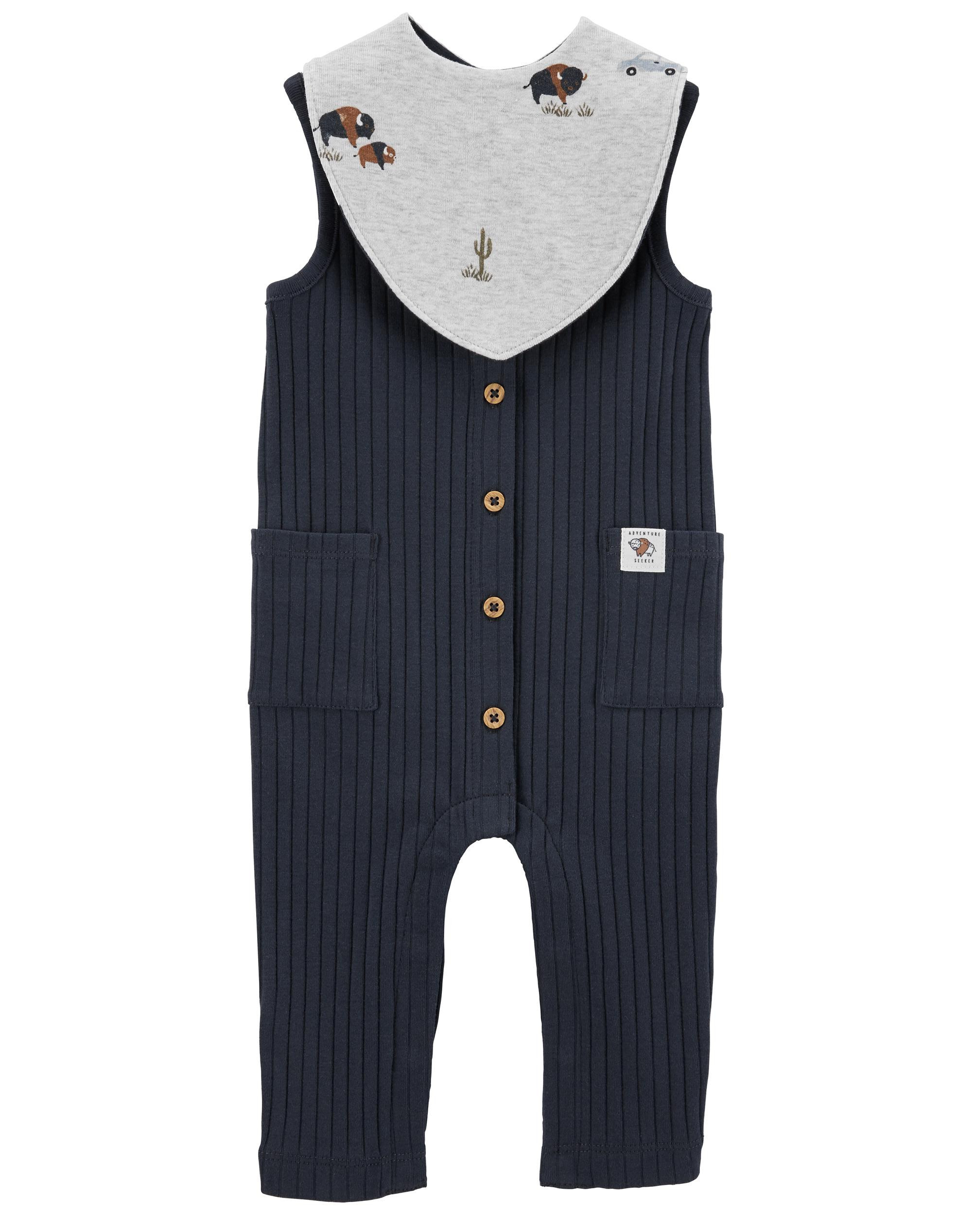 Baby 2-Piece Jumpsuit & Bandana Bib Set | Carter's