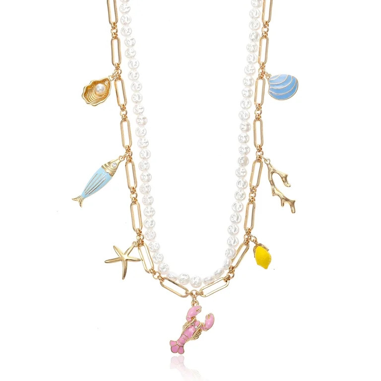 Packed Party Fresh Catch Layered Necklace, 1 Piece | Walmart (US)