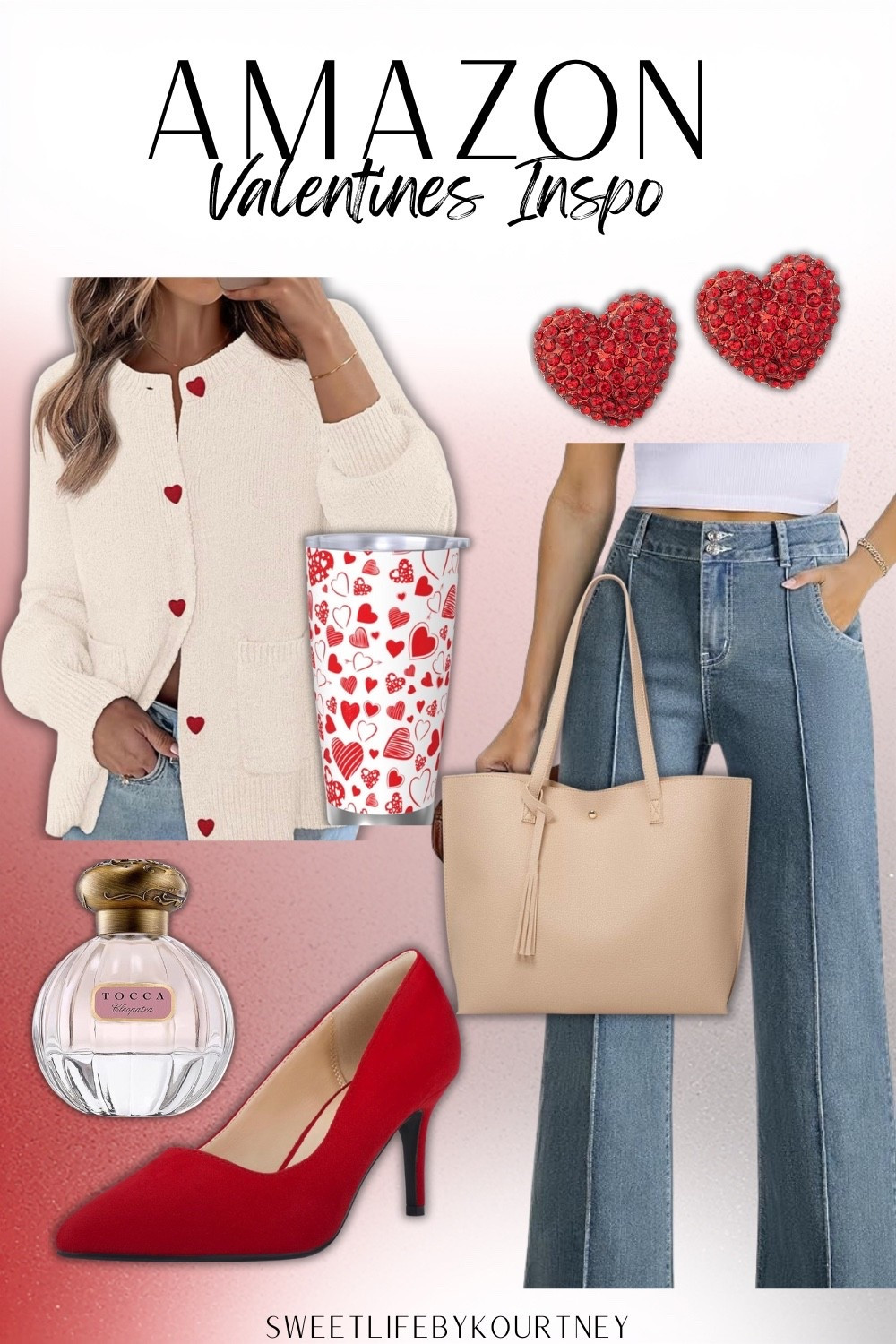 Amazon Valentine’s looks you can wear now and all year. This mix of cozy knits, classic denim, chic accessories, and a pop of red is perfect for date night, Galentine plans, or everyday outfits with a subtle Valentine vibe. I love pieces like these because they’re easy to style beyond February and feel elevated without trying too hard. Everything here is Amazon-linked and budget-friendly.

#AmazonFinds #ValentinesStyle #LTKFinds #SweetLifeByKourtney

#LTKootd #LTKSeasonal #LTKFindsUnder50