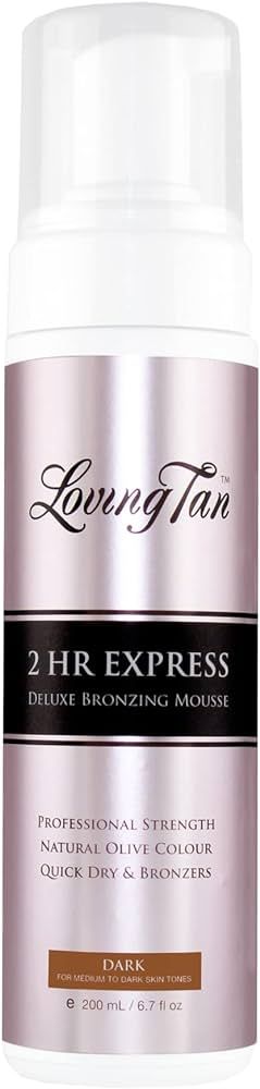 Loving Tan 2 HR Express Mousse 200ml - Dark | Amazon (US)