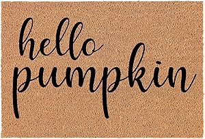 Amazon.com: Doormat Natural Coco Coir Door Mat Hello Pumpkin (30" x 18") : Patio, Lawn & Garden | Amazon (US)