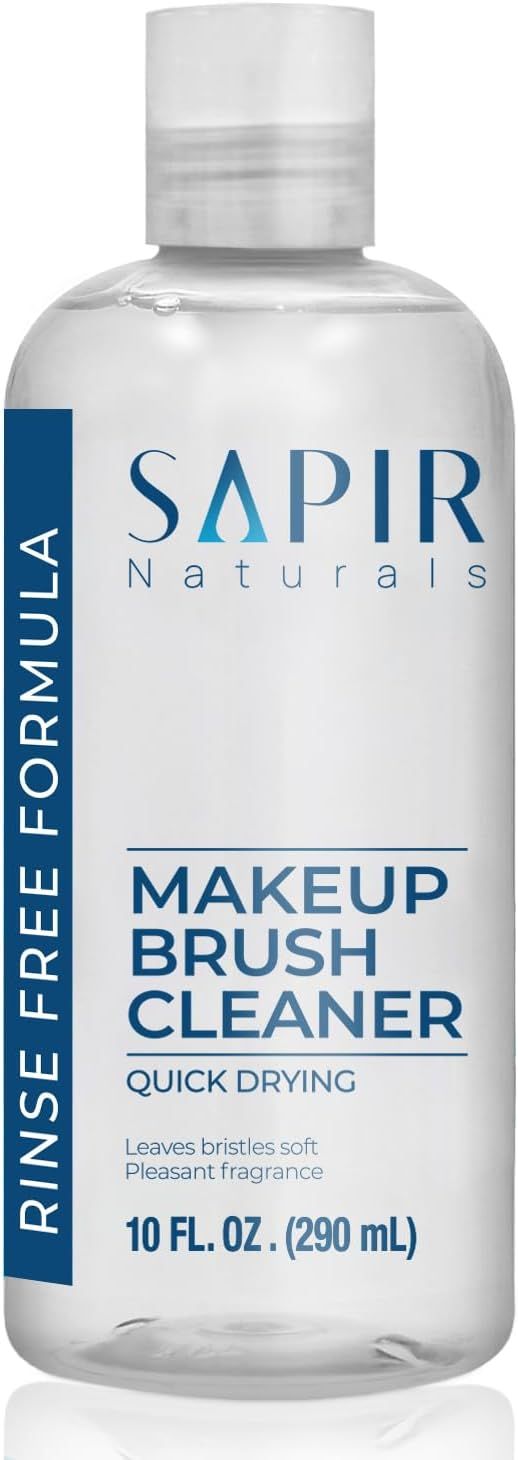 Sapir Naturals Premium Makeup Brush Cleaner Liquid 10 oz (290 mL) - Ultimate Makeup Brush Cleaner... | Amazon (US)