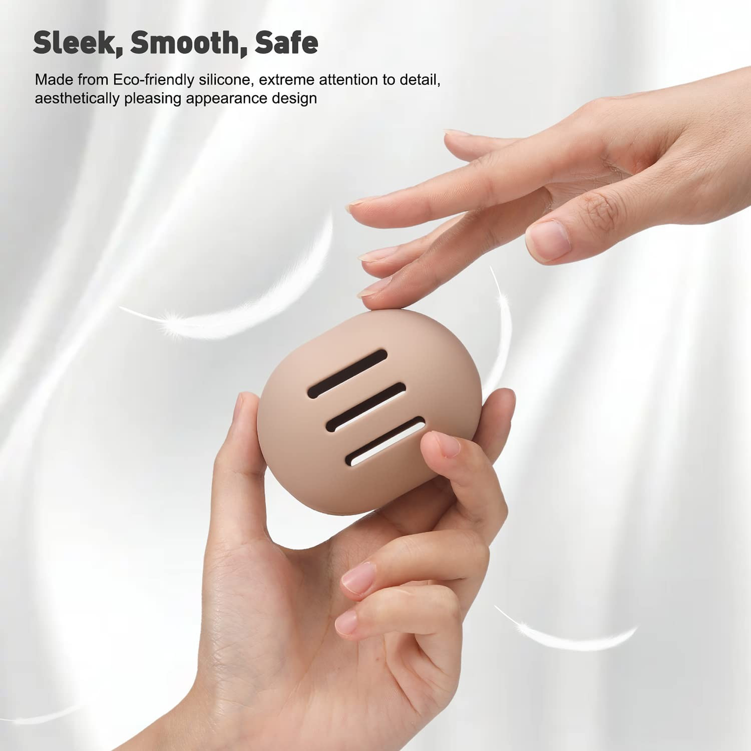 BEZOX Makeup Sponge Case for On-The-Go, Breathable Silicone Cosmetic Sponge Holder for Travel, Sm... | Amazon (US)